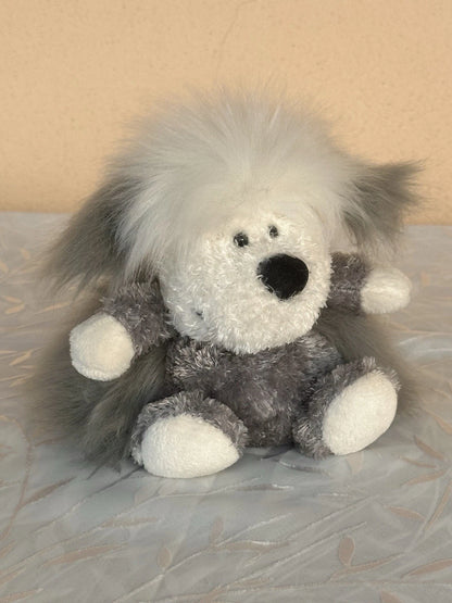 Jellycat Pudding Sheepdog nuovo senza etichette bicolore cucciolo cane raro cucciolo in pensione peluche cm.15