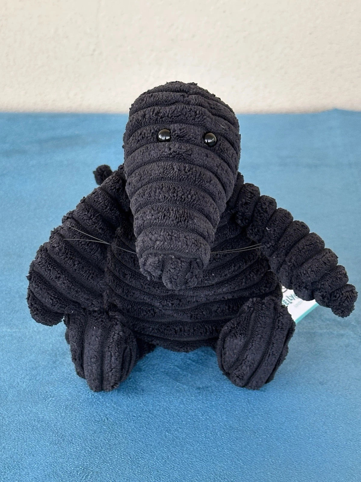 NUOVO Jellycat Small Cordy Roy Mole nuovo con etichette giocattolo morbido 9" nero velluto a coste