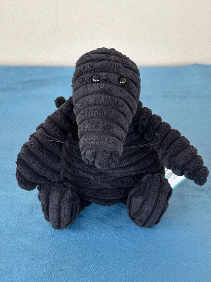 NUOVO Jellycat Small Cordy Roy Mole nuovo con etichette giocattolo morbido 9" nero velluto a coste