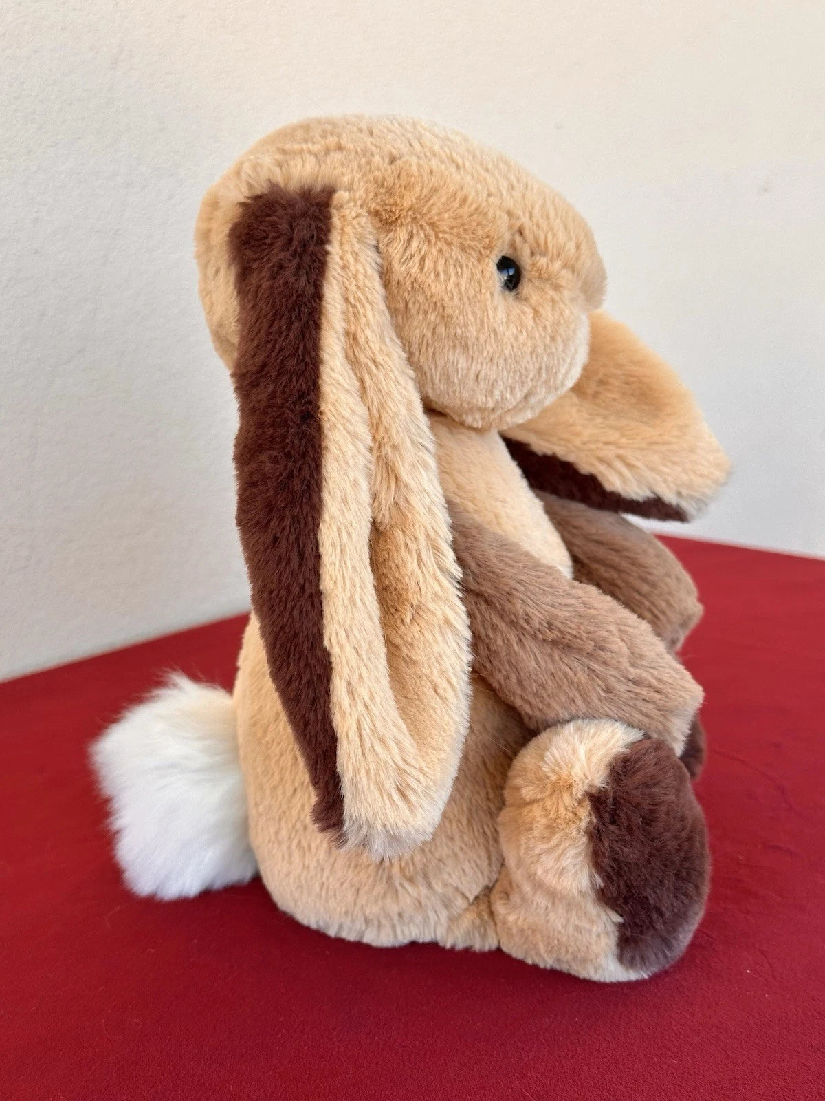 New Jellycat Original Bashful Patchwork Brown Bunny BNWT Rabbit Retired Plush