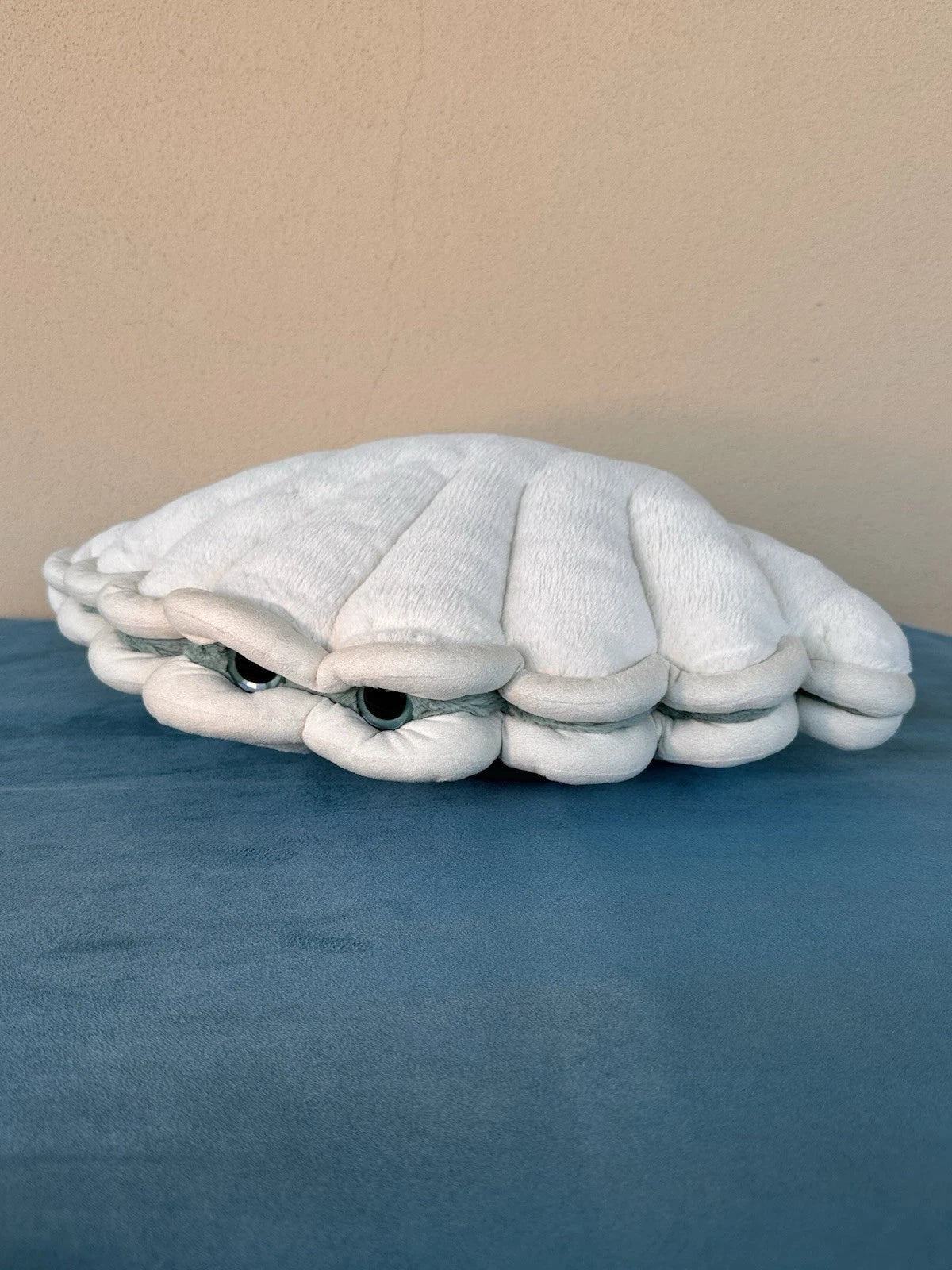 Peluche Jellycat Large Chloe Clam Ritirato Ultra Raro Big Aqua Eyes Giocattolo Morbido cm.47