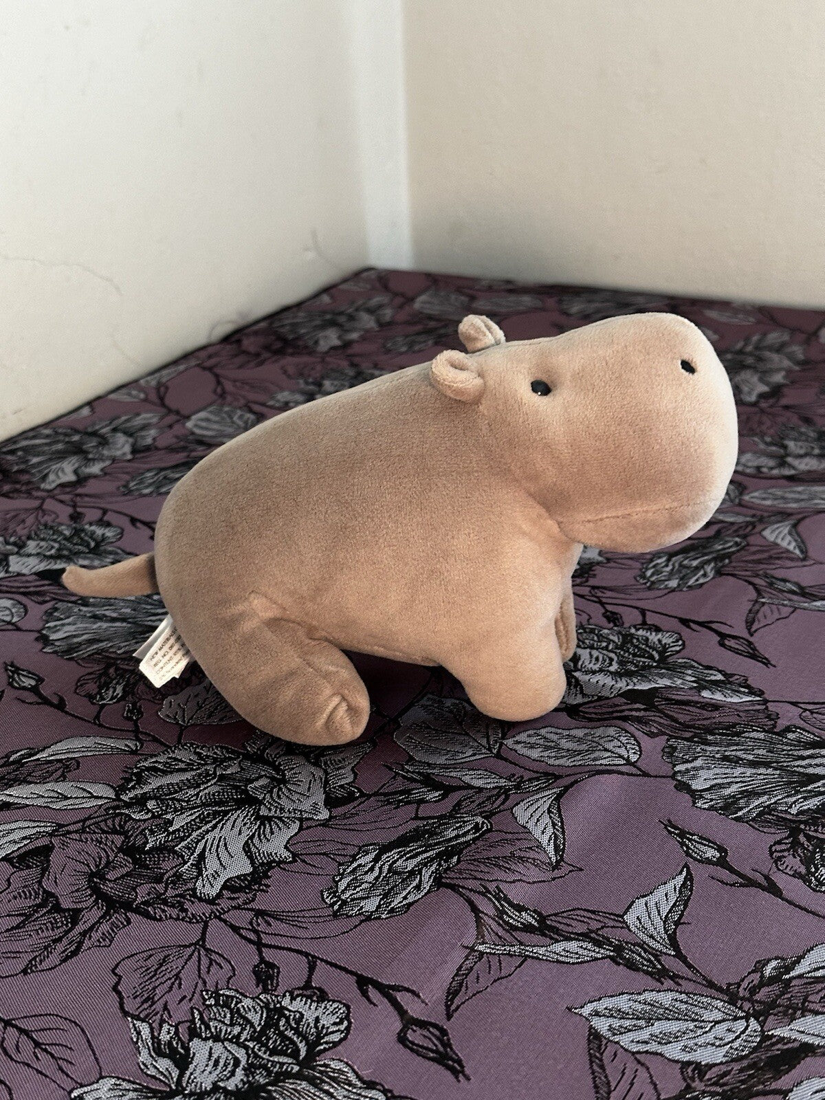 Jellycat Small Mellow Malw Ippopotamo Grigio Velluto Giocattolo Morbido Ritirato VHTF-