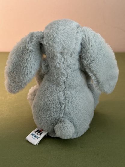 Jellycat piccolo coniglietto scintillante timido verde salvia con stelle argento coniglio-
