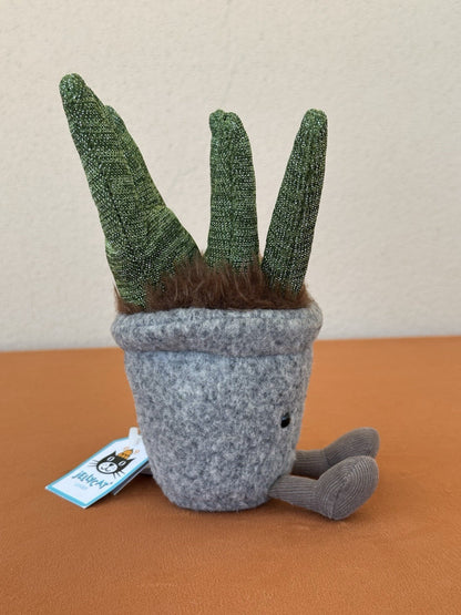 NEW Jellycat Amuseable Silly Succulent Aloe BNWT Plant in Pot Soft Toy Retired