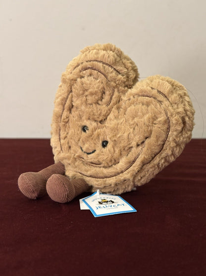 NUOVO Jellycat Amuseables Philippe Palmier Nuovo con etichette Parigi Esclusiva Pasticceria Cuori-