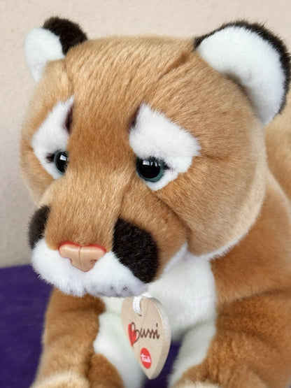 Trudi Bussi Puma Plush Wild Big Cat Cougar Rare Retired Mountain Lion Soft Toy