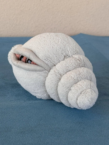 Jellycat Katie Conch Nuovo senza etichette Conchiglia Conchiglia Giocattolo Morbido Ultra Raro Peluche Ritirato cm22