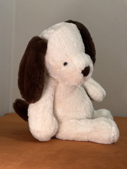 Peluche Jellycat Medium Puffles cucciolo crema e cane marrone cucciolo giocattolo morbido ritirato raro-