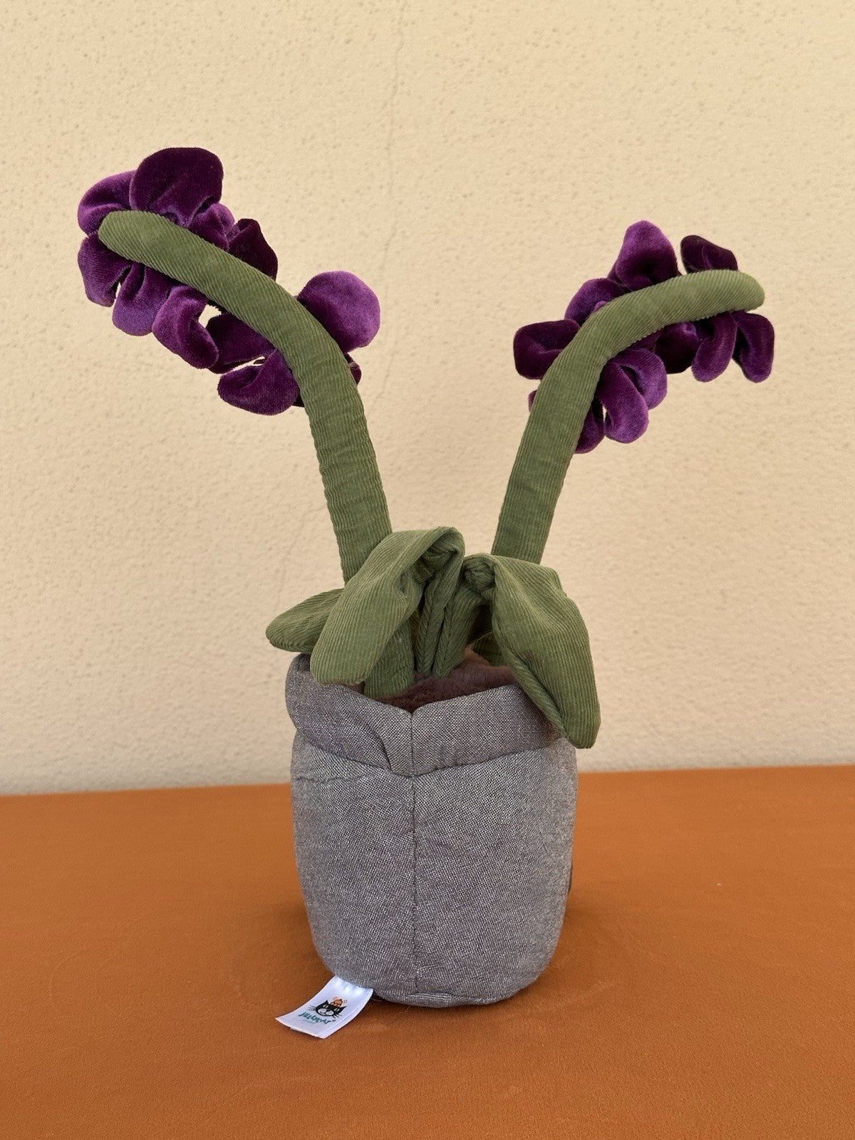 Jellycat Amuseable Orchid BNWOT Plant in Pot of Purple Flowers Soft Toy Retired