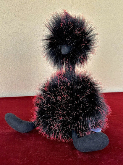 Jellycat Liquorice Pompom BNWOT Soft Toy 13in Rare Fluffy Ostrich Bird Plush
