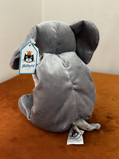 NUOVO Jellycat Dozydou Elephant Nuovo con etichette Raro Ritirato Blu Grigio Velluto Giocattolo Morbido-