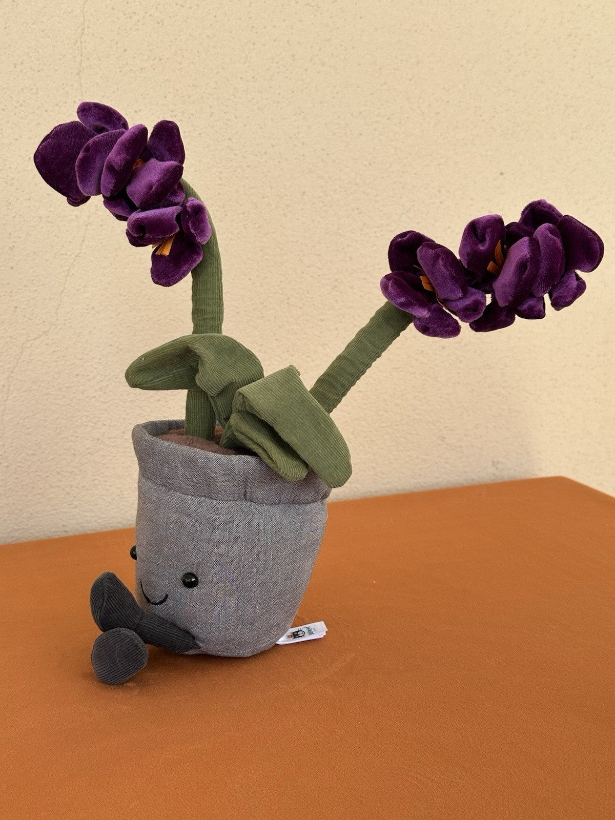 Jellycat Amuseable Orchid BNWOT Plant in Pot of Purple Flowers Soft Toy Retired