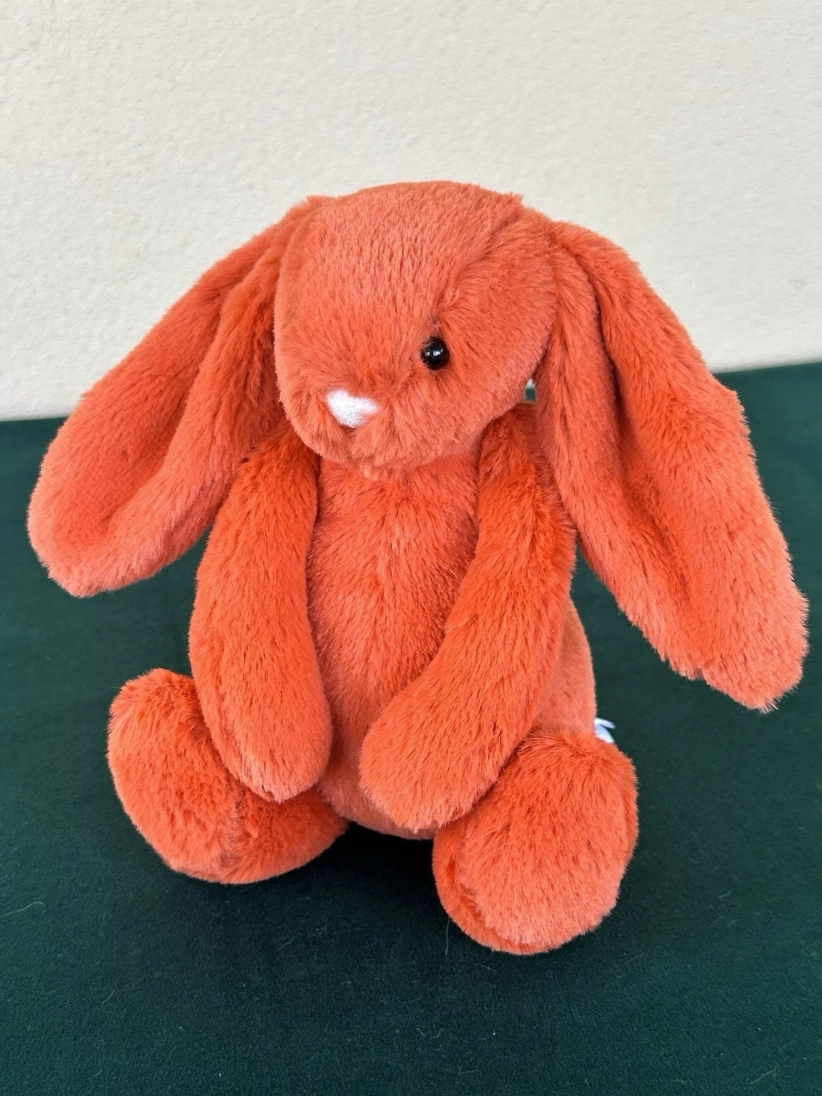 Jellycat Small Bashful Tangerine Bunny NWOT Retired Orange Rabbit Soft Plush Toy
