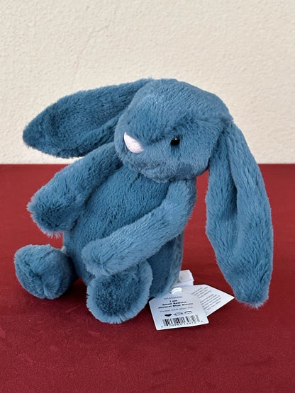 New Jellycat Small Bashful Mineral Blue Bunny BNWT Retired Rabbit Plush