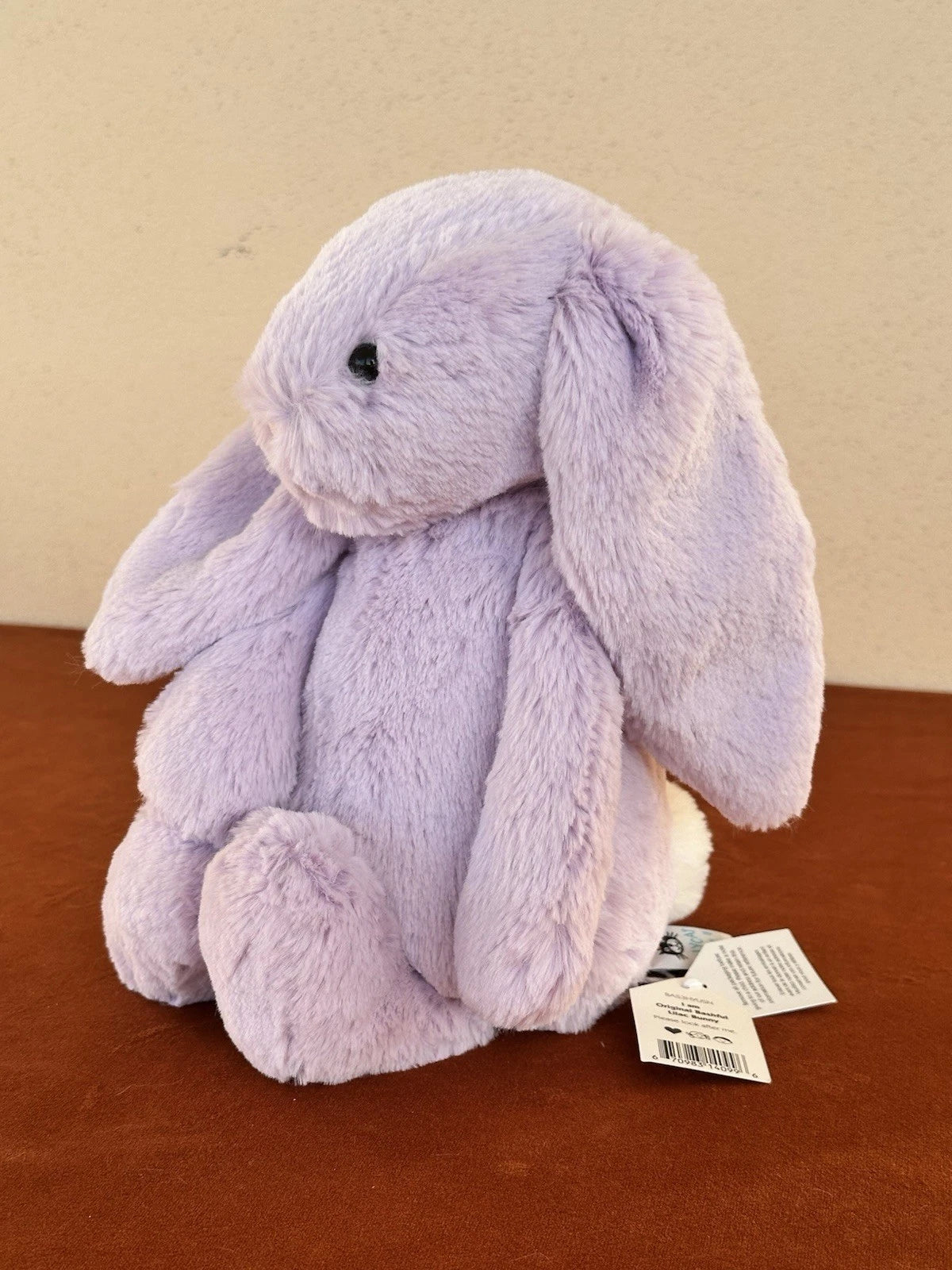 NUOVO Jellycat Medium Bashful Lilac Bunny nuovo con etichette ritirato raro coniglio lavanda peluche