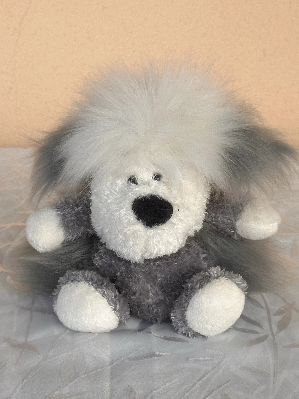 Jellycat Pudding Sheepdog nuovo senza etichette bicolore cucciolo cane raro cucciolo in pensione peluche cm.15