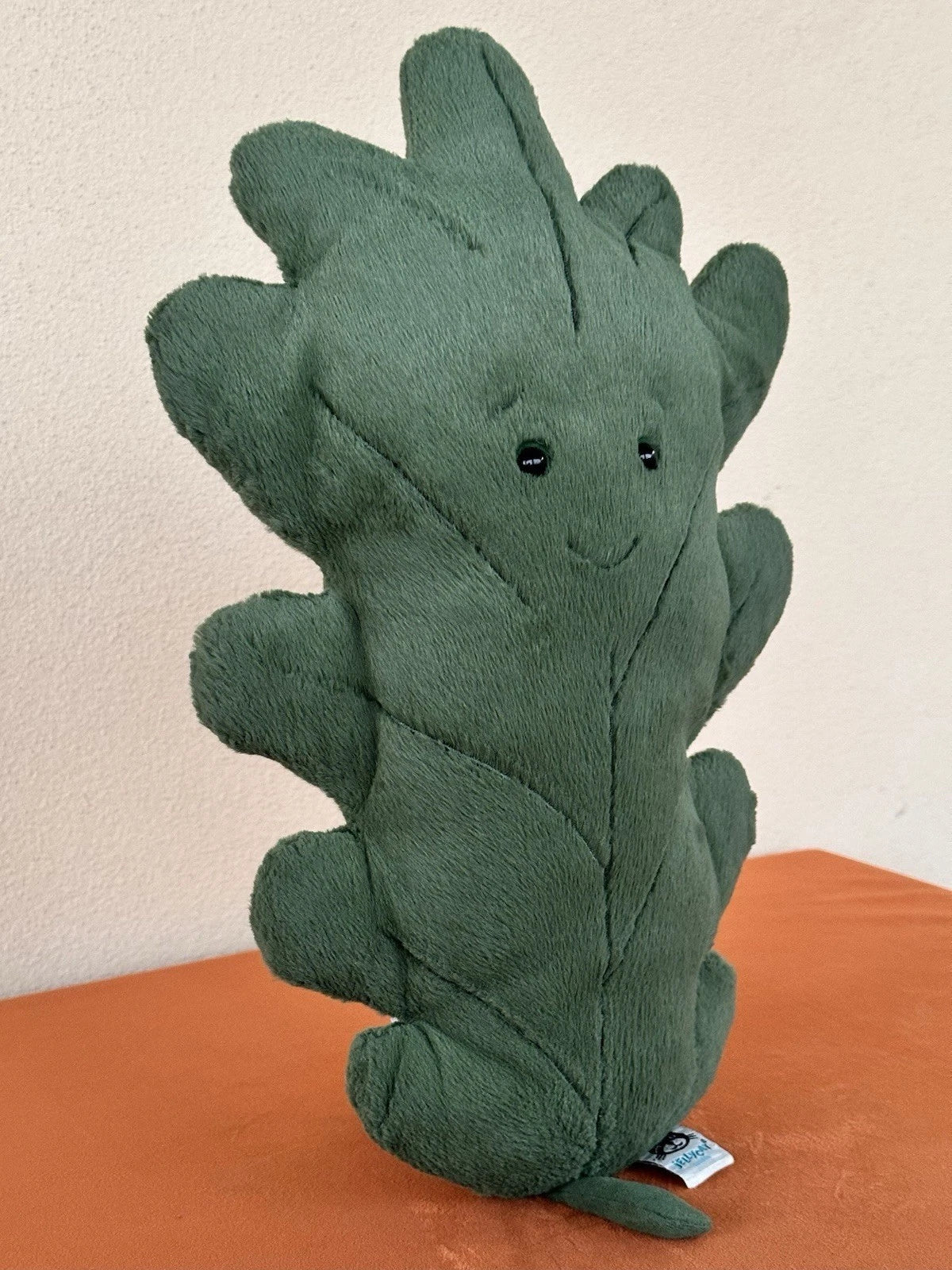 Jellycat Woodland Oak Leaf Large Green Leave Rare Retired Soft Toy Plush