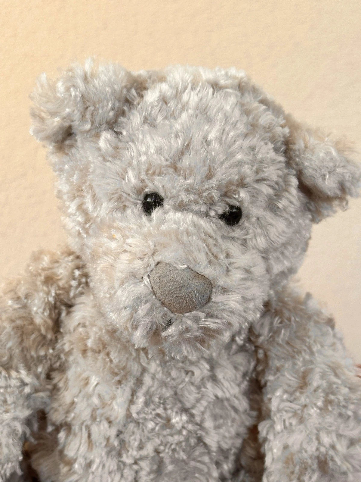 Jellycat Oscar Bear Curly Sable Beige Teddy Bear Rare Retired Soft Plush cm.25
