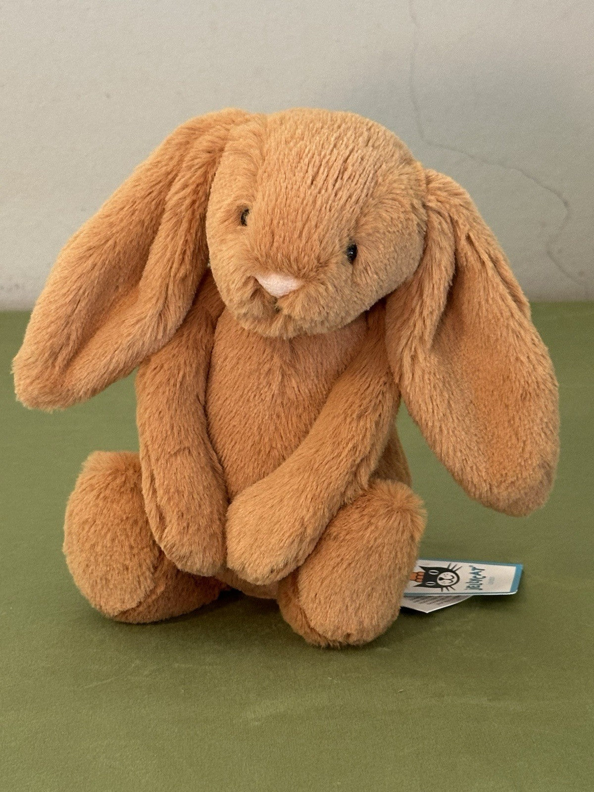 NUOVO Jellycat Small Bashful Golden Bunny nuovo con etichette coniglio marrone caldo raro ritirato 8"-