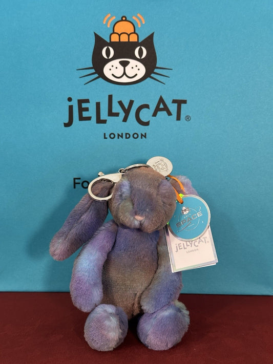NUOVO Jellycat Zodihop Bunny Bag Charm Nuovo con etichette Esclusivo Portachiavi Collezione Spazio-