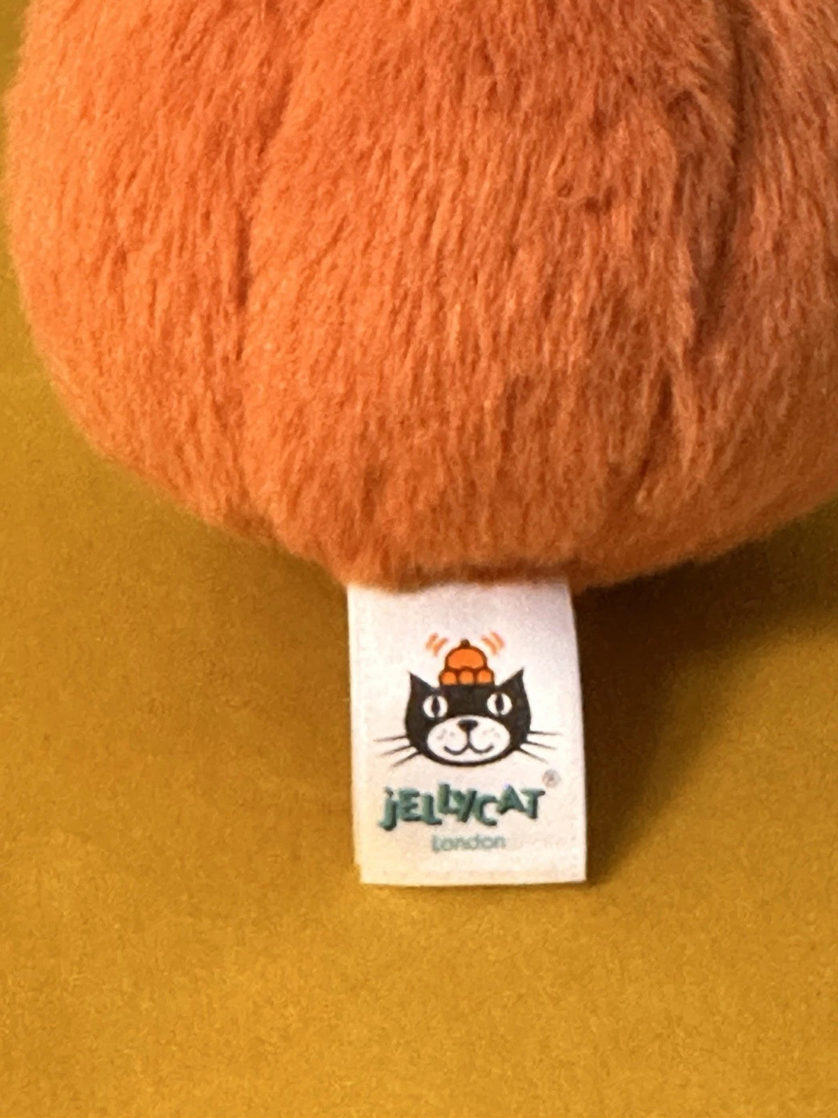 Jellycat Fluffy Pumpkin BNWOT Tiny Rare Retired Squash HTF Halloween Soft Toy