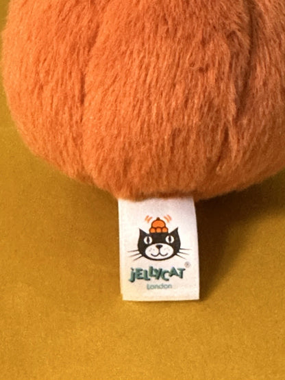 Jellycat Fluffy Pumpkin BNWOT Tiny Rare Retired Squash HTF Halloween Soft Toy