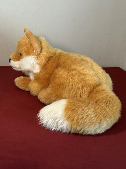 Rarissimo peluche WWF Oko volpe rossa sdraiata 26 cm 10” volpe arancione ritirato