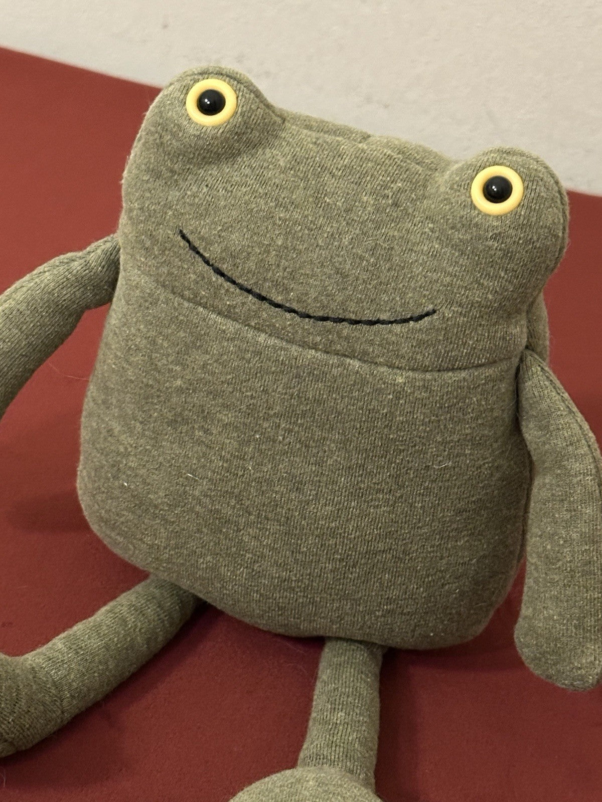 Maglia Jellycat Geek Frog verde anfibio rara ritirata giocattolo morbido da collezione-