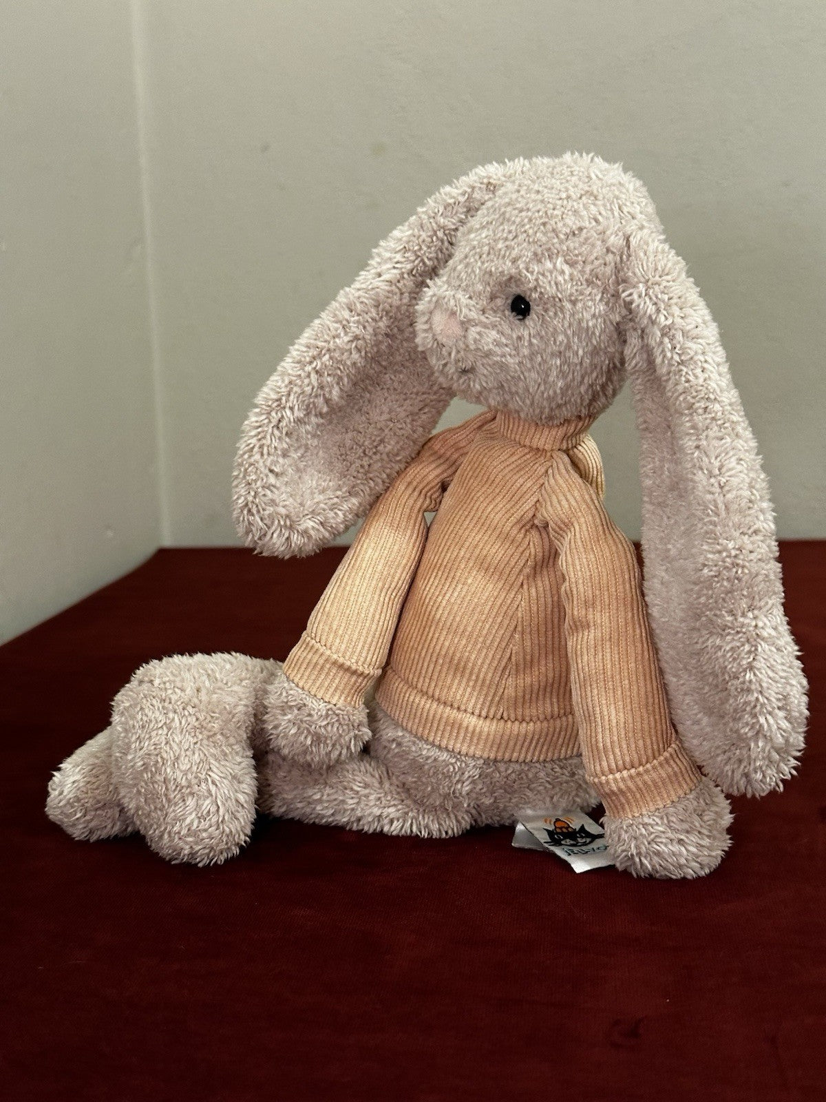 Jellycat Jumble Bunny Pensionato Raro Cordy Rosa Jumper Coniglio Giocattolo Morbido-