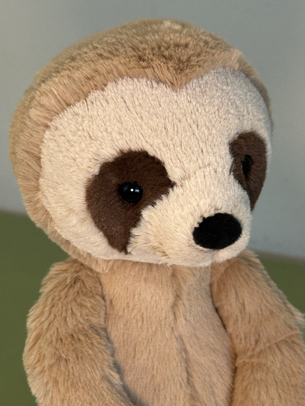 Peluche Jellycat Medium Bashful Sloth nuovo senza etichette ritirato raro animale selvatico giocattolo morbido-