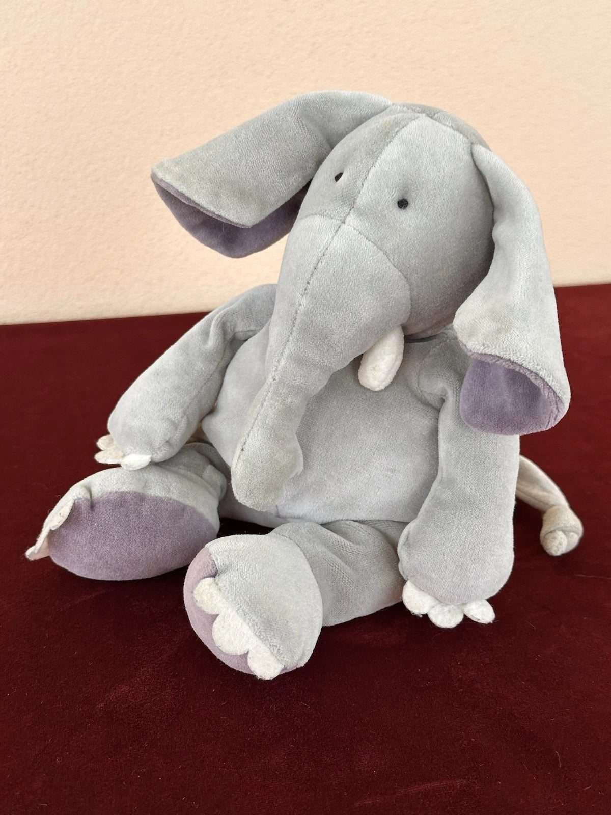 Jellycat Large Rumble Tumble Elephant BNWOT Vintage Retired Plush 1999 Grey Elly cm.30