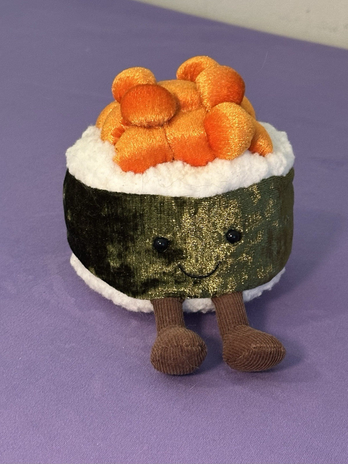 Jellycat Amuseables Silly Sushi Maki Raro Peluche Alga Giocattolo Morbido 4" Ritirato-