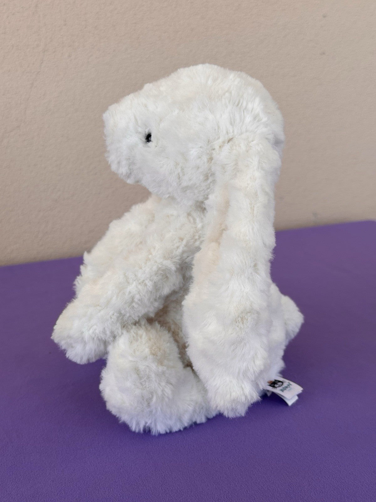Jellycat SE Bashful Maisie Bunny BAS3MA Cream White Wavy Soft Rabbit HTF Retired