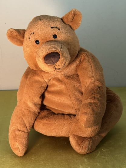 NUOVO Jellycat Rumpletum Bear Nuovo con etichette Marrone Scamosciato Orso Giocattolo Morbido Beanie Ritirato 14"-