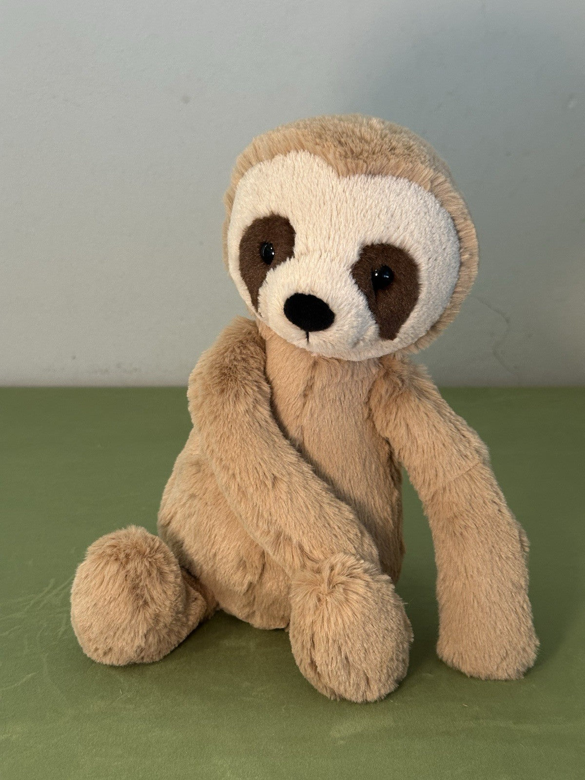 Peluche Jellycat Medium Bashful Sloth nuovo senza etichette ritirato raro animale selvatico giocattolo morbido-