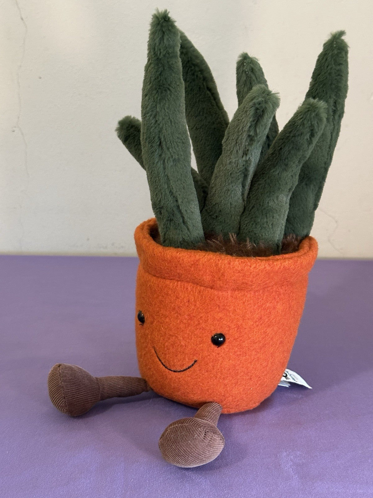 Jellycat Amuseables Yucca nuova senza etichette pianta in vaso giocattolo morbido cm.38 raro peluche ritirato-