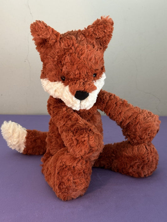Peluche Jellycat Mumble Fox nuovo senza etichette cm.40 Red Woodland Fox giocattolo morbido raro ritirato-