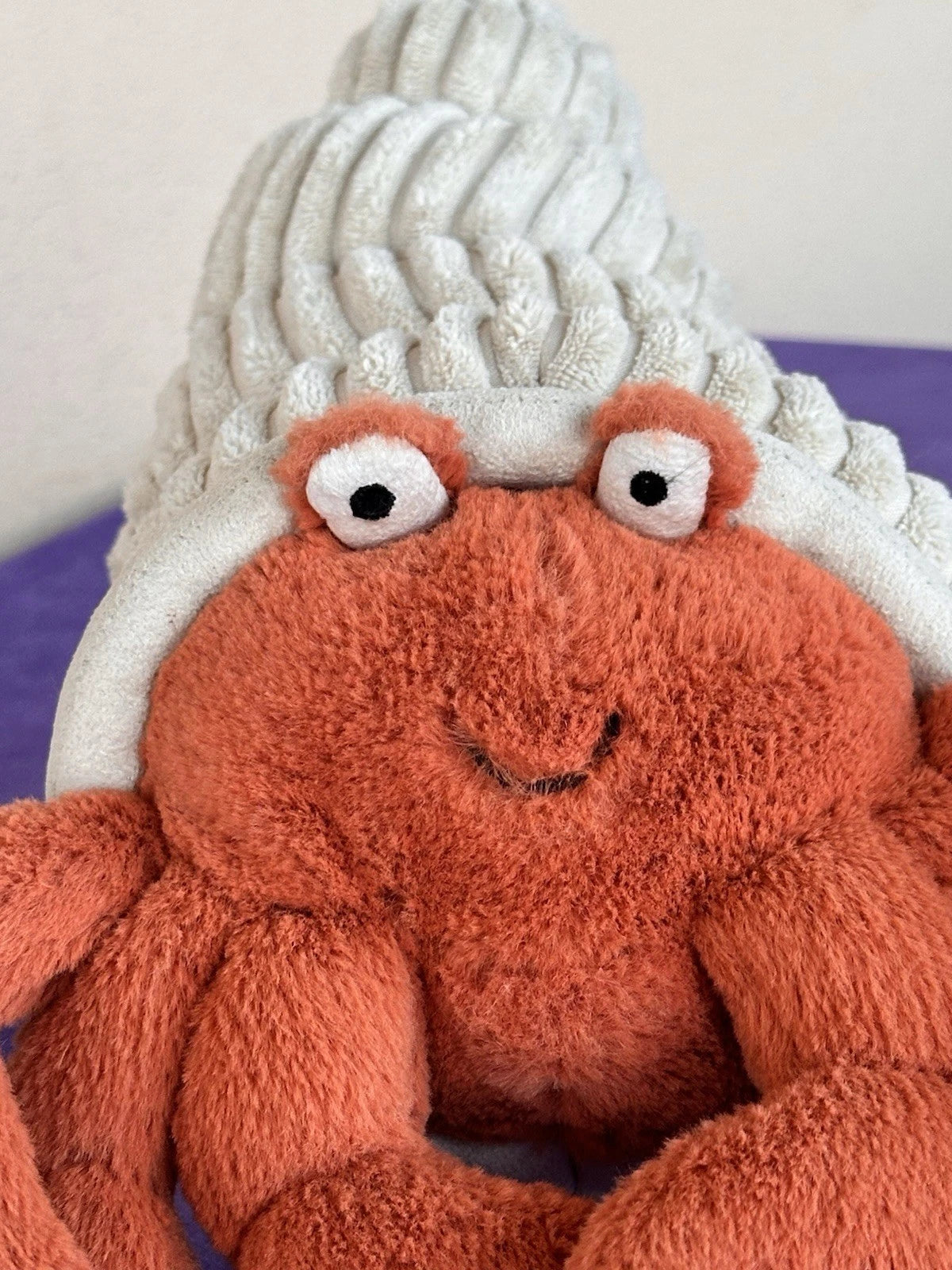 Jellycat Herman Hermit Crab Soft Toy Retired Rare cm.30 Sea Life Plush
