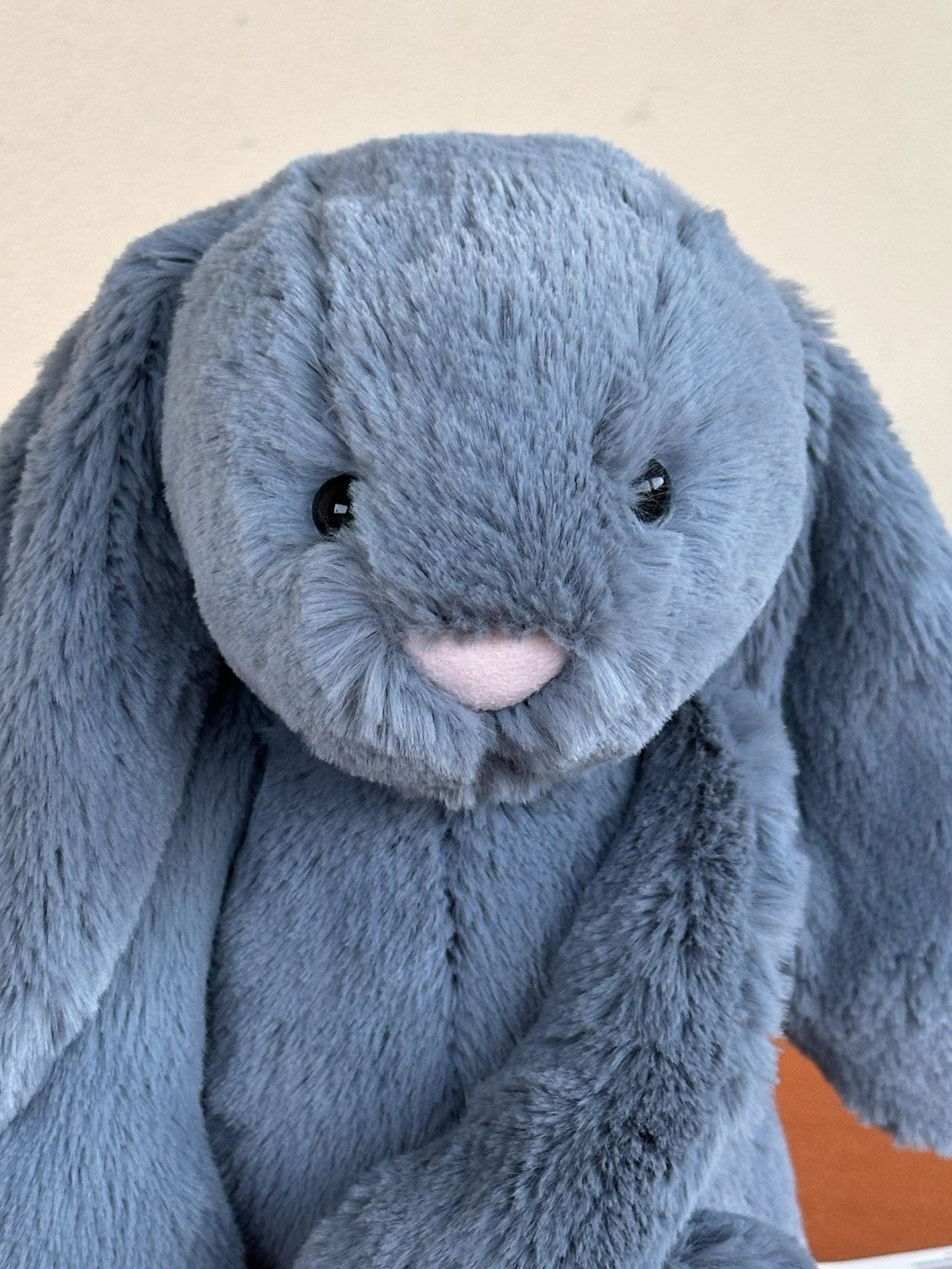 NUOVO Jellycat Medium Bashful coniglietto blu scuro nuovo con etichette coniglio in pensione morbido giocattolo peluche