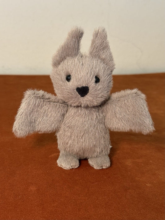 Pipistrello Jellycat Fluffy nuovo con etichette piccolo Nocturne bambino grigio 12 cm estremamente raro ritirato-