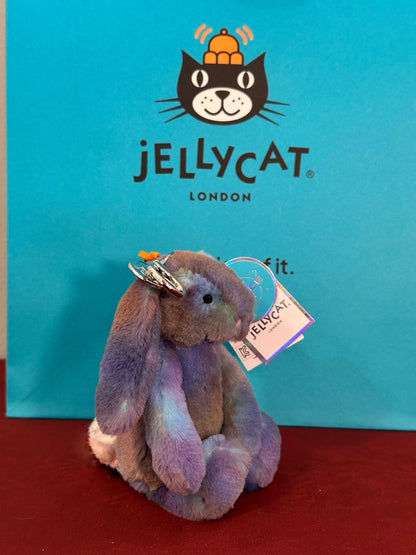 NUOVO Jellycat Zodihop Bunny Bag Charm Nuovo con etichette Esclusivo Portachiavi Collezione Spazio-