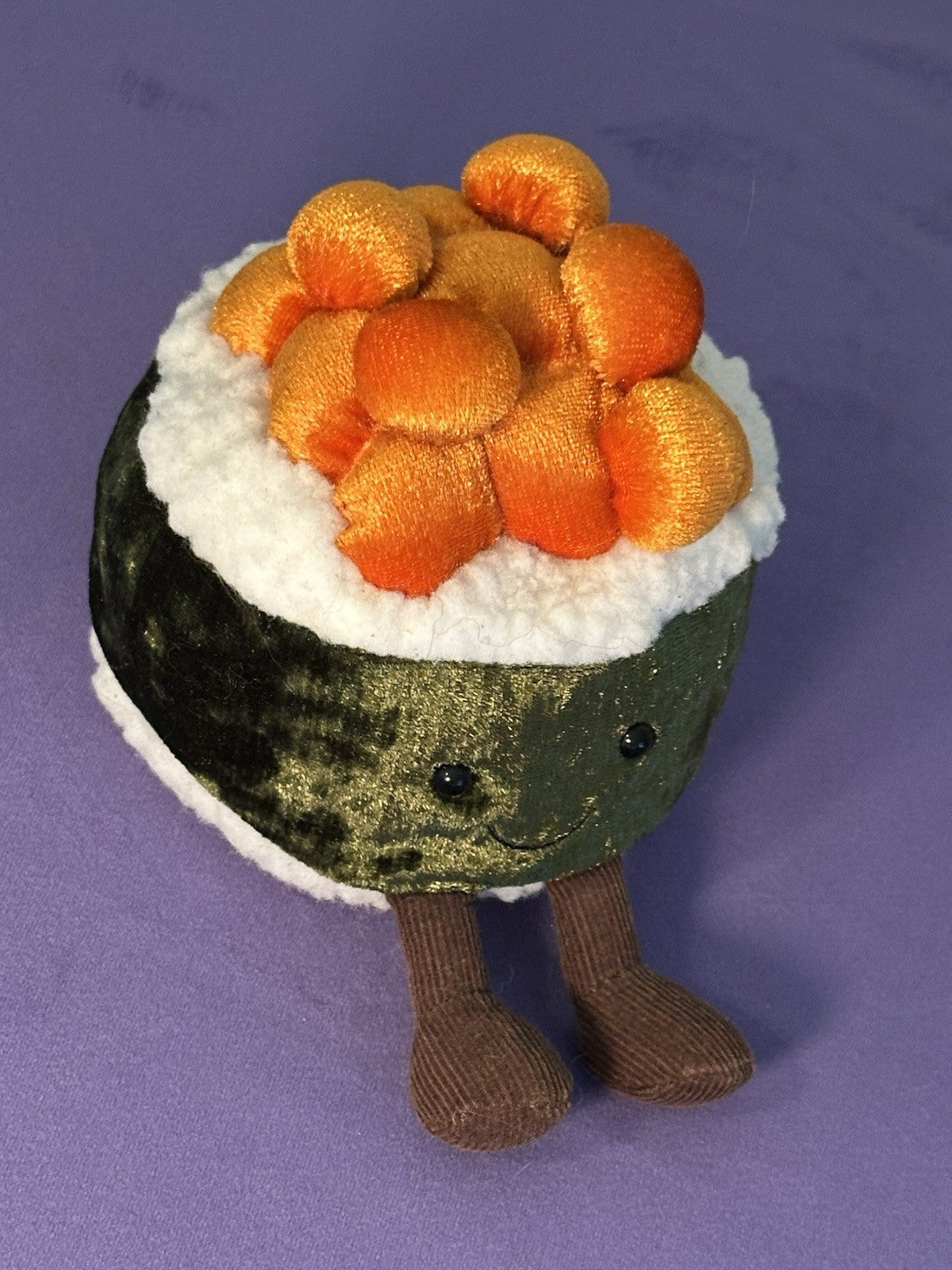 Peluche Jellycat Amuseables Silly Sushi Maki nuovo senza etichette alghe giocattolo morbido 4" ritirato-