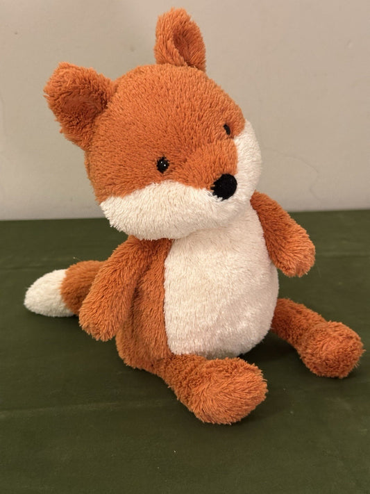 Peluche Jellycat Medium Peanut Fox nuovo senza etichette Woodland Orange Foxy morbido raro ritirato-