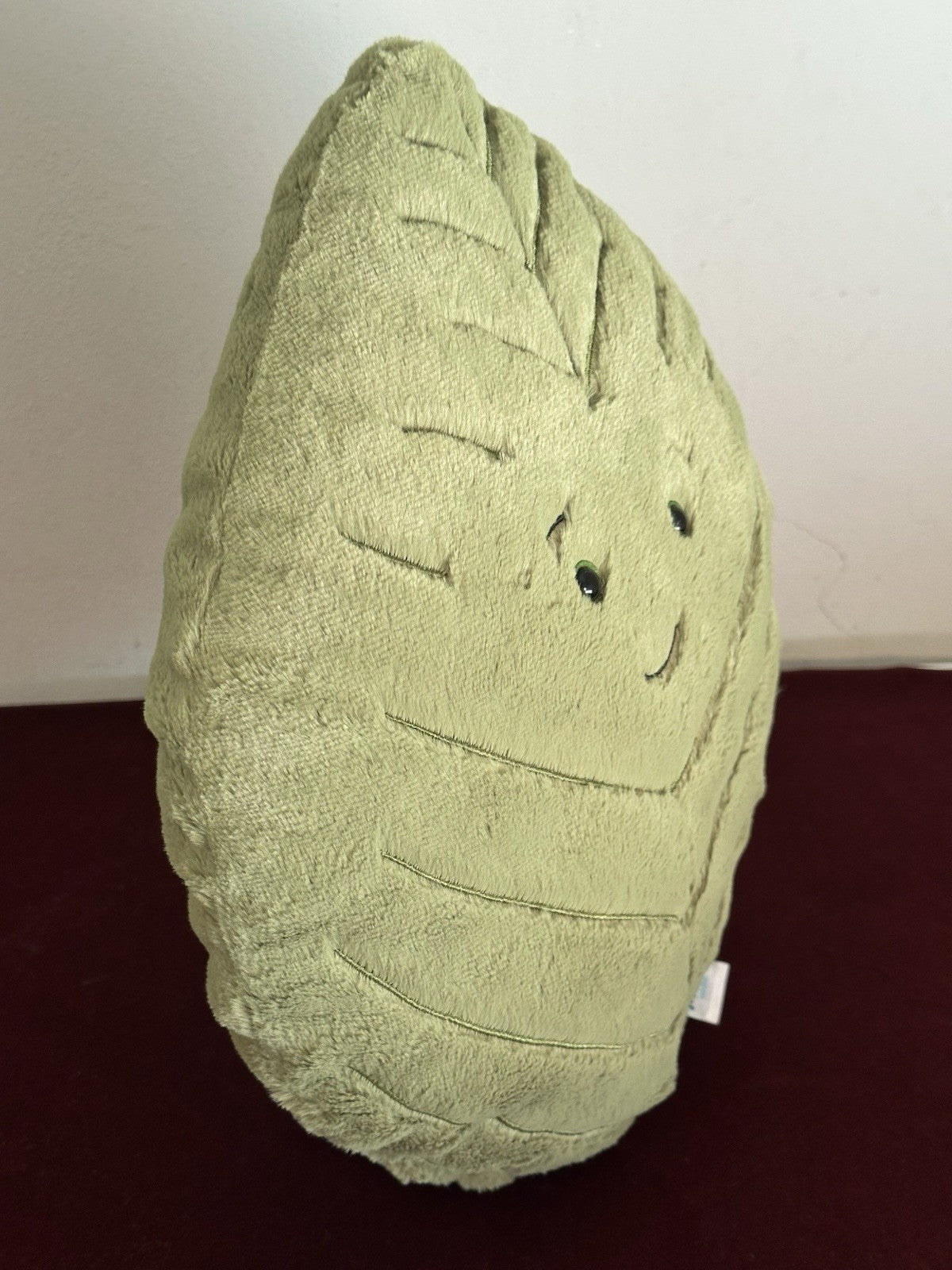 Peluche giocattolo morbido Jellycat Woodland foglia di faggio grande foglia verde raro ritirato-