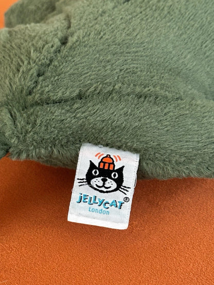 Jellycat Woodland Oak Leaf Large Green Leave Rare Retired Soft Toy Plush