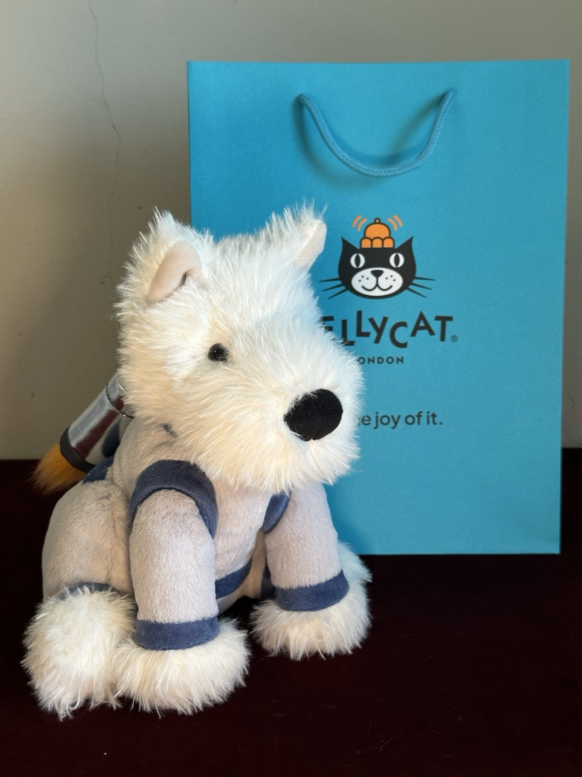 NUOVO Jellycat Munro Scottie Dog Space Outfit Nuovo con etichette Esclusiva Collezione Spazio-