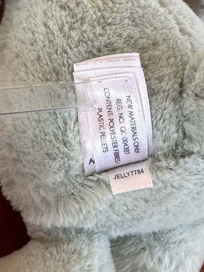 Jellycat Small Bashful Sparklet Bunny Sage Green with Silver Stars Rabbit