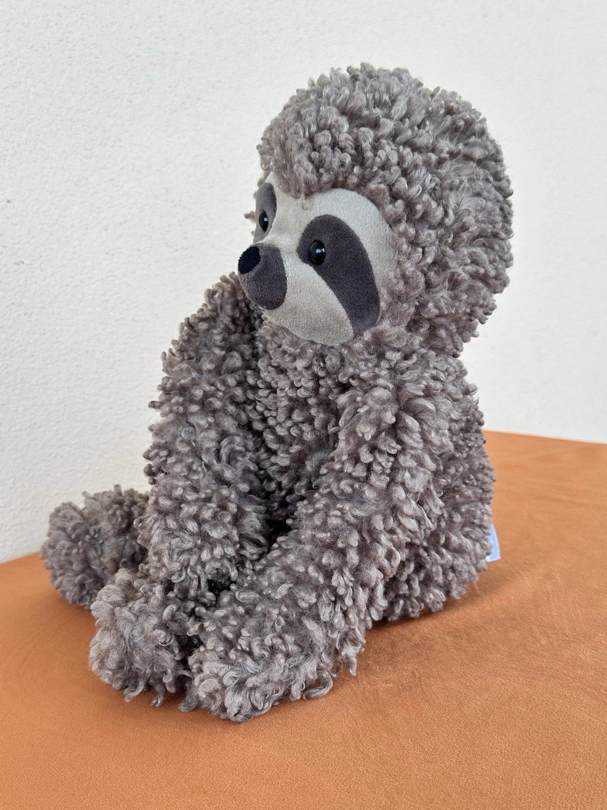 Rarissimo peluche Jellycat Cicerone bradipo riccio marrone beige in pensione cm.40
