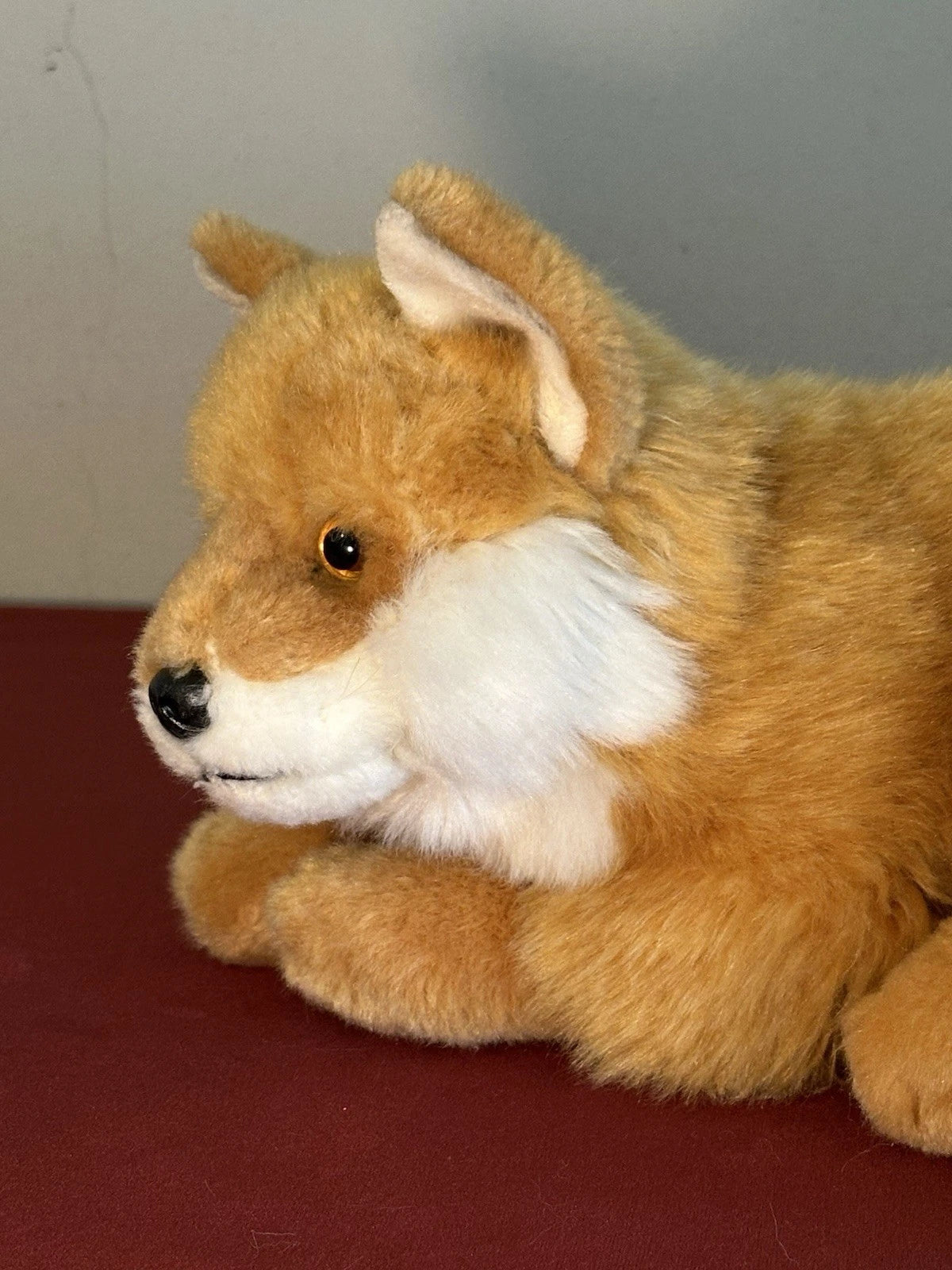 Rarissimo peluche WWF Oko volpe rossa sdraiata 26 cm 10” volpe arancione ritirato