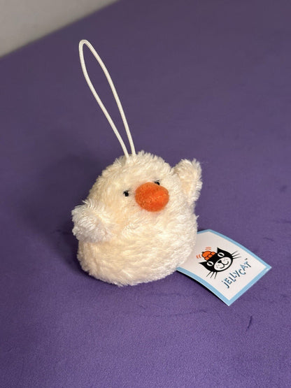 NUOVO pacchetto di 3 pulcini Jellycat Chickadee nuovi con etichette bianco, crema, giallo uccellini rari-